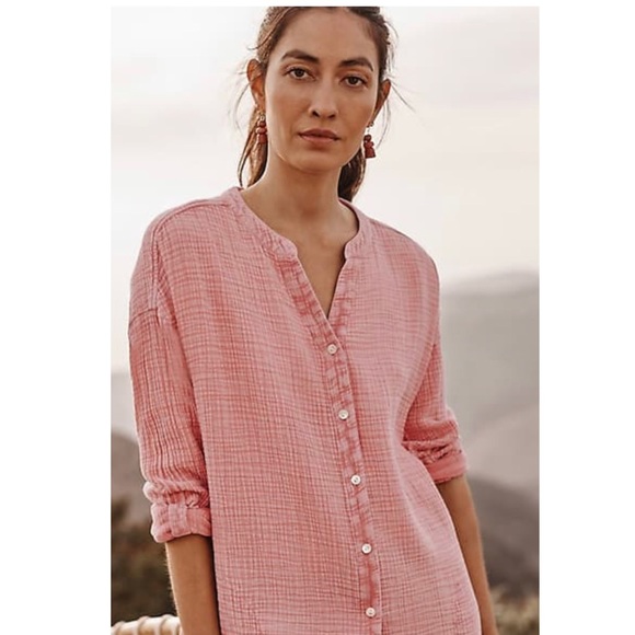 J. Jill Tops Jjill Crinkle Gauze Shirt Poshmark